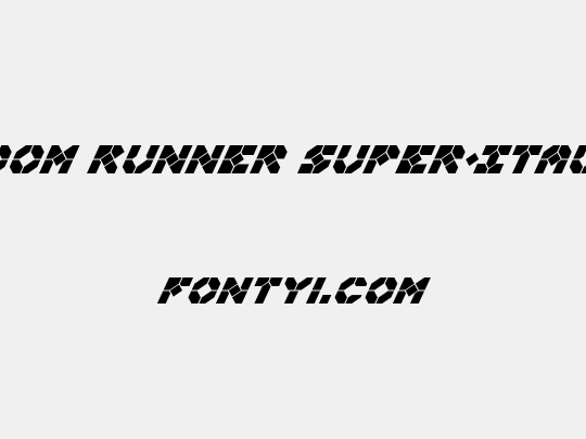 Zoom Runner Super-Italic