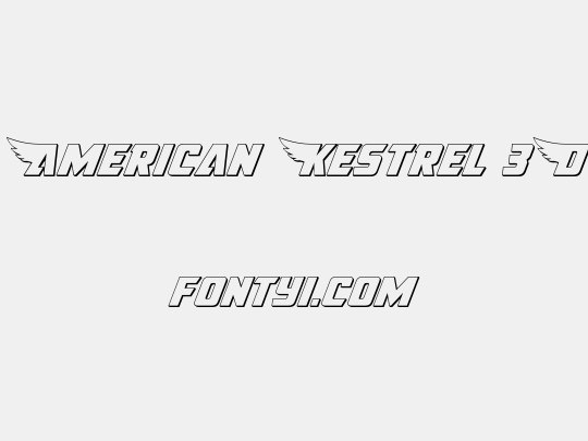 American Kestrel 3D