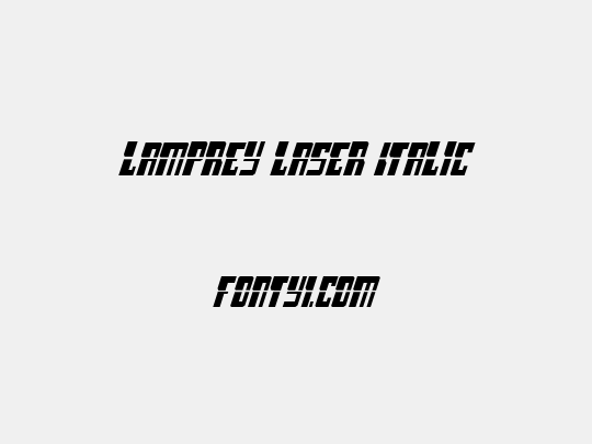 Lamprey Laser Italic