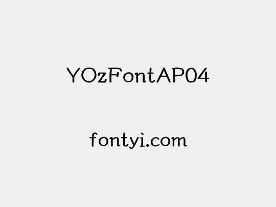 YOzFontAP04