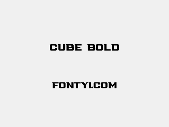 Cube Bold