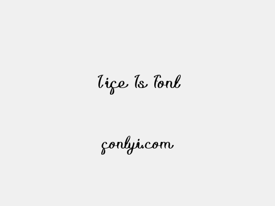 Life Is Font