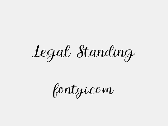Legal Standing