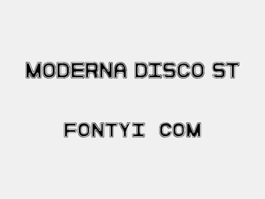 Moderna Disco St