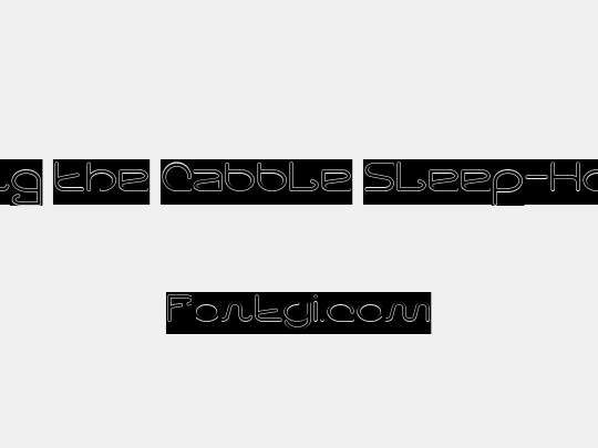 Letting The Cabble Sleep-Hollow