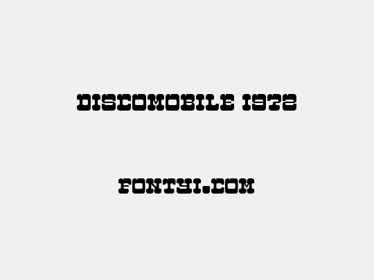 Discomobile 1972