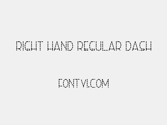Right Hand Regular Dash