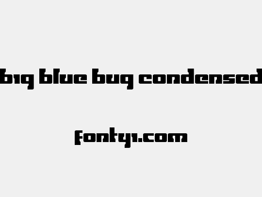 Big Blue Bug Condensed