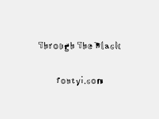 Through The Black