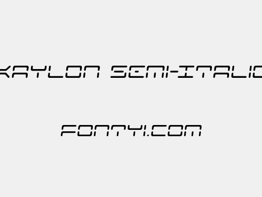 Kaylon Semi-Italic