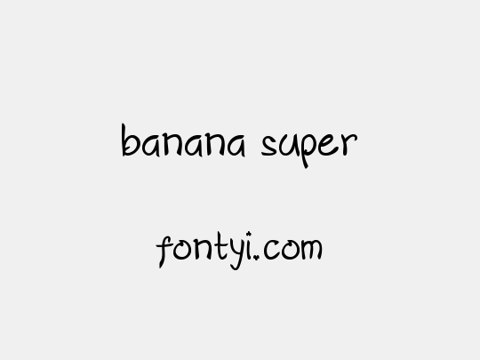 banana super
