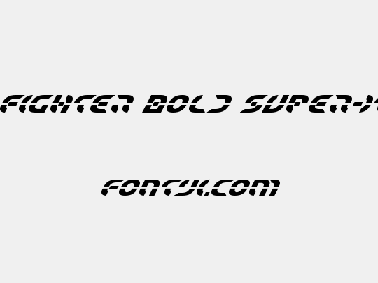Starfighter Bold Super-Italic