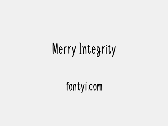 Merry Integrity