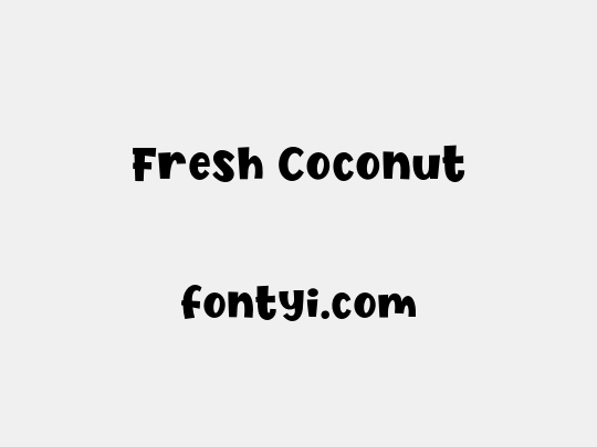 Fresh Coconut
