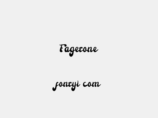 Fagetone