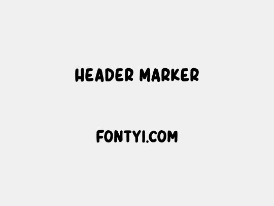Header Marker