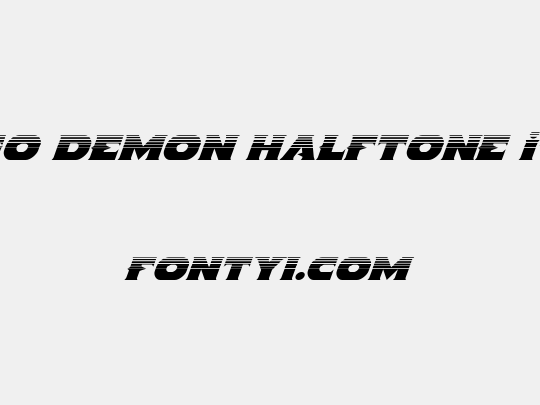 Indigo Demon Halftone Italic
