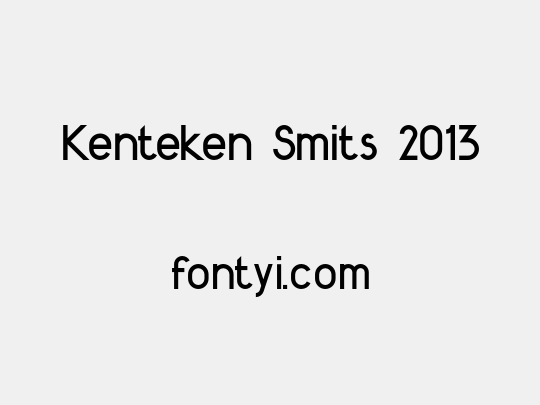 Kenteken Smits 2013