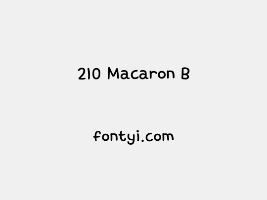 210 Macaron B