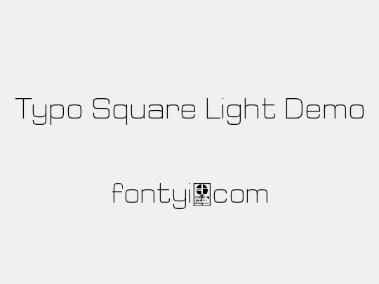 Typo Square Light Demo