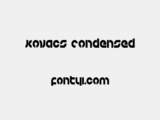 Kovacs Condensed