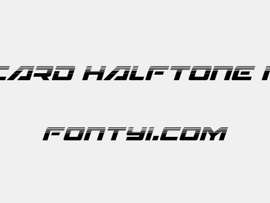 Wildcard Halftone Italic