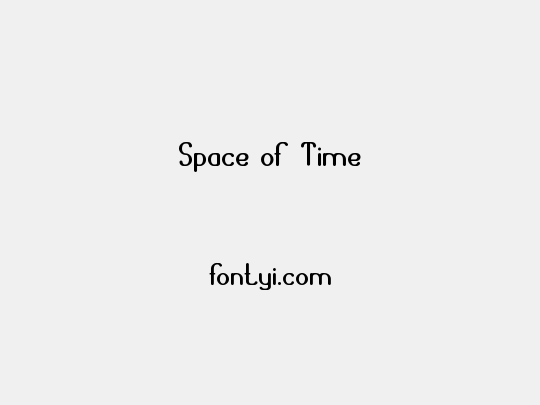 Space of Time