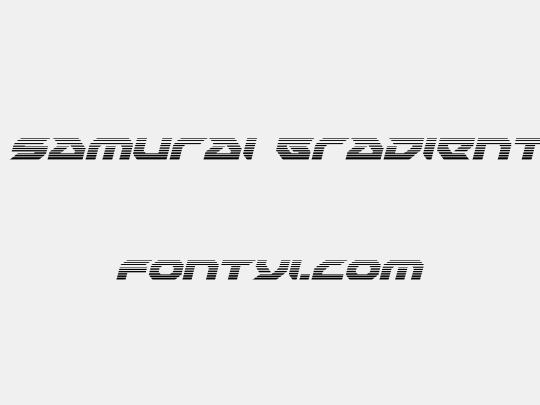 Royal Samurai Gradient Italic