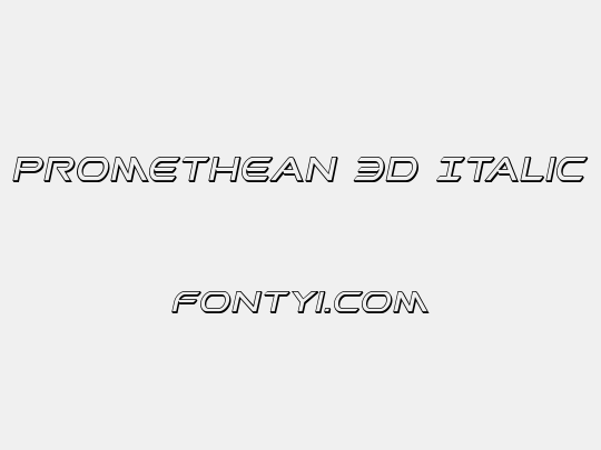 Promethean 3D Italic