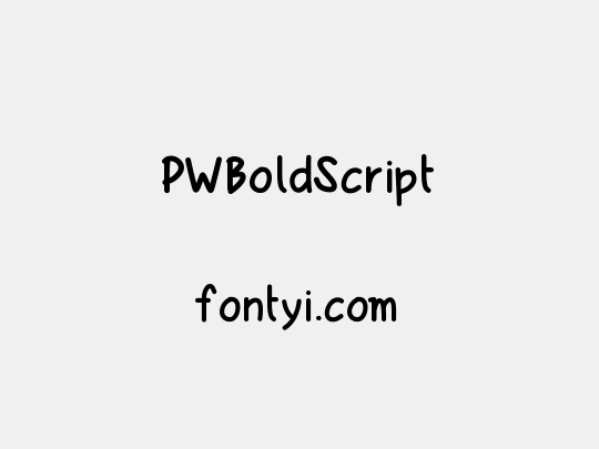 PWBoldScript