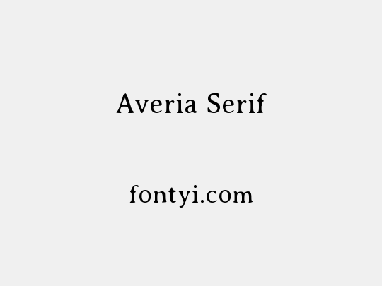 Averia Serif