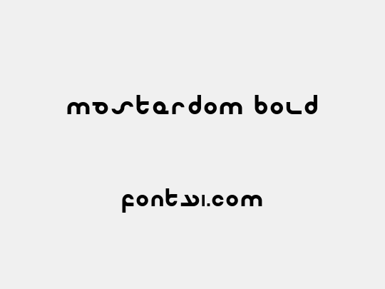 Masterdom Bold
