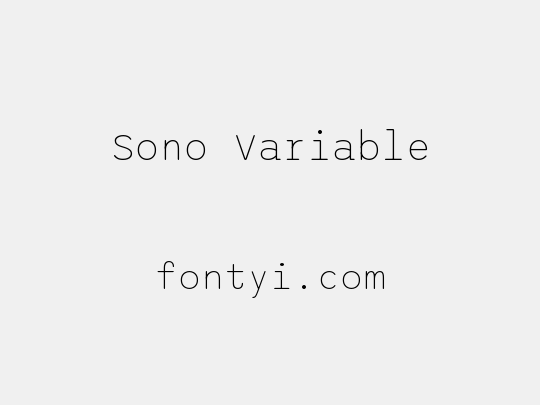Sono Variable