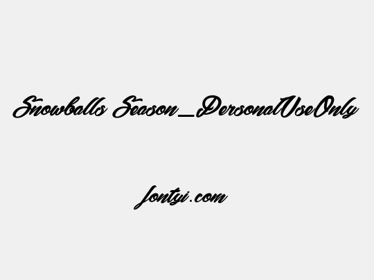 Snowballs Season_PersonalUseOnly