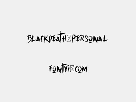 Blackdeath-Personal