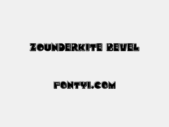 Zounderkite Bevel