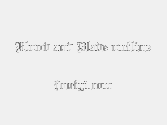 Blood and Blade outline