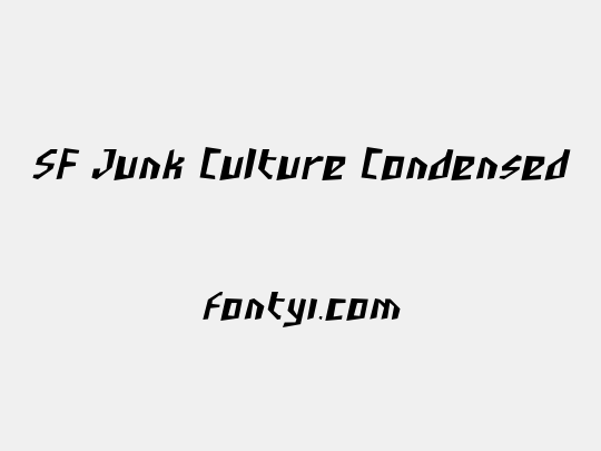 SF Junk Culture Condensed