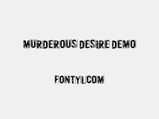 Murderous Desire DEMO