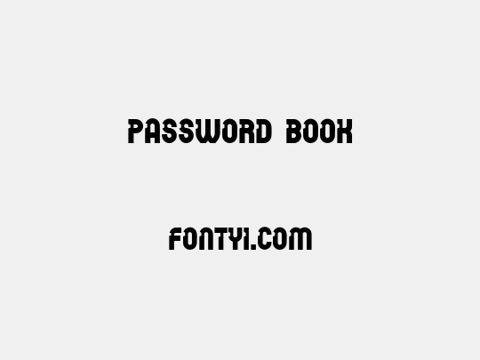 Password Book