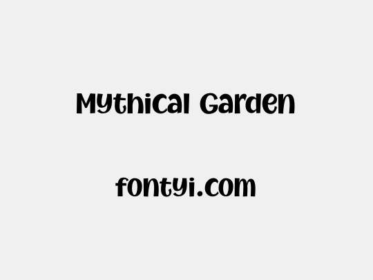 Mythical Garden