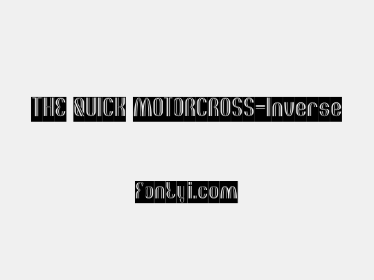 THE QUICK MOTORCROSS-Inverse