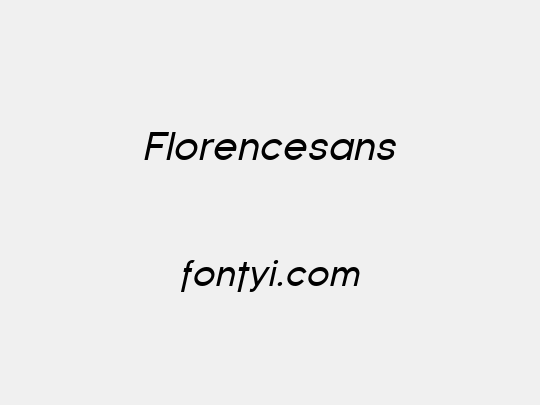 Florencesans
