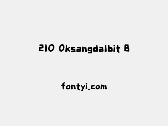 210 Oksangdalbit B