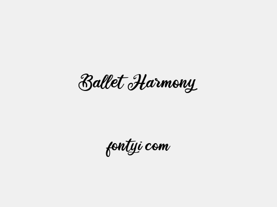 Ballet Harmony
