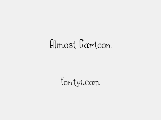 Almost Cartoon