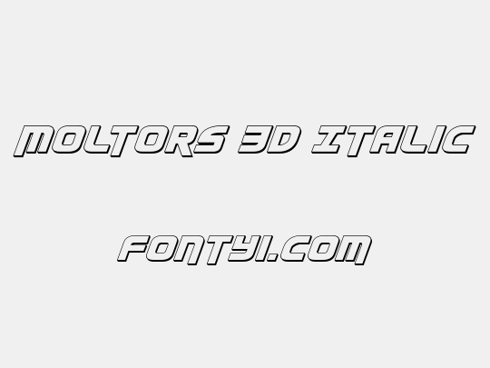 Moltors 3D Italic