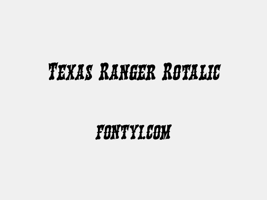 Texas Ranger Rotalic