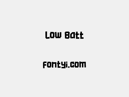 Low Batt