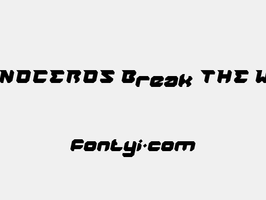 RHINOCEROS Break THE Wall
